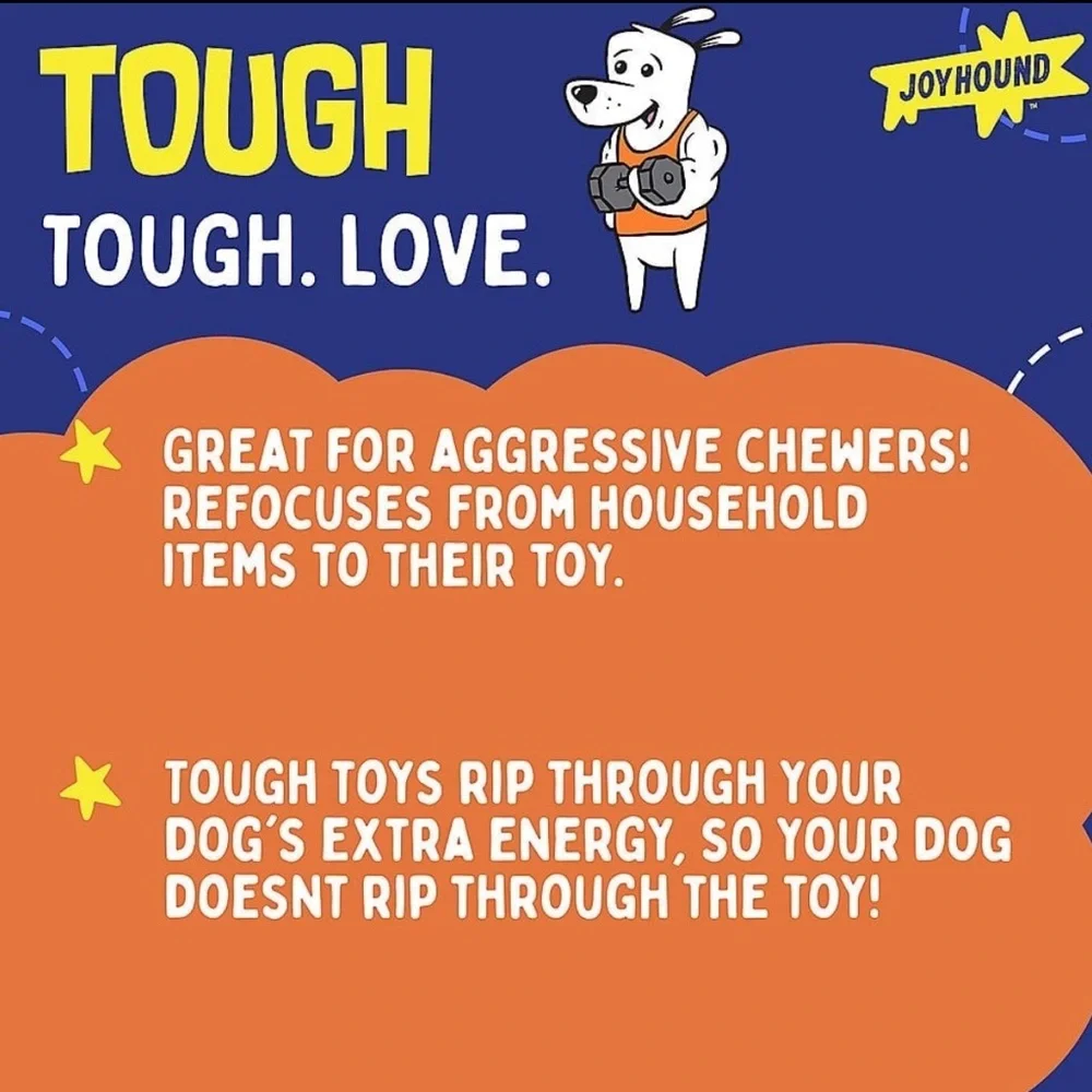 Joyhound rip roaring tough XL beer mug L-XL dog toy NEW
